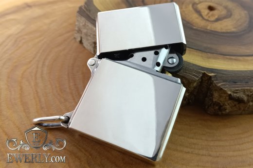 Корпус із срібла 925 проби для чоловічої запальнички Zippo