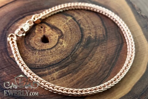 Gold bracelet "Spica", buy weaving of 14k gold