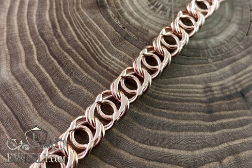 Weaving "Arabian Bismarck" of gold. Buy a gold chain or bracelet
